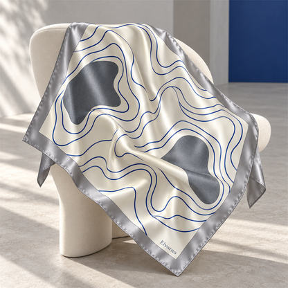 Elvorno Contour Line Square Scarf - main product view