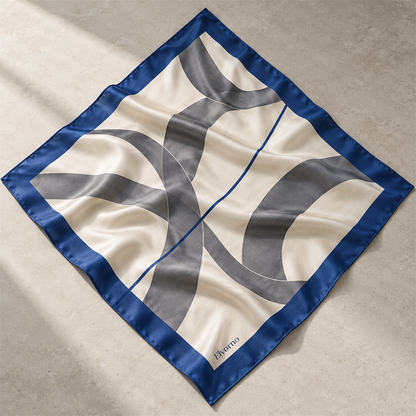 Elvorno Graphite Arc Square Scarf - main product view