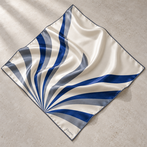 Elvorno Fan Line Square Scarf - main product view