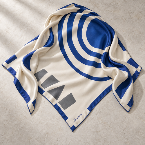 Elvorno Orbit Grid Square Scarf - main product view