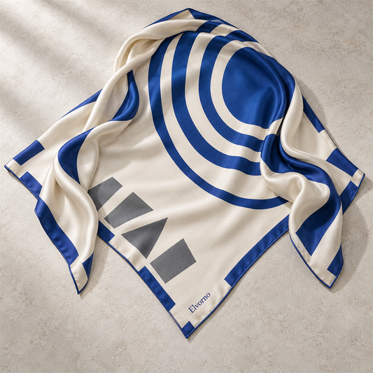 Elvorno Orbit Grid Square Scarf - main product view