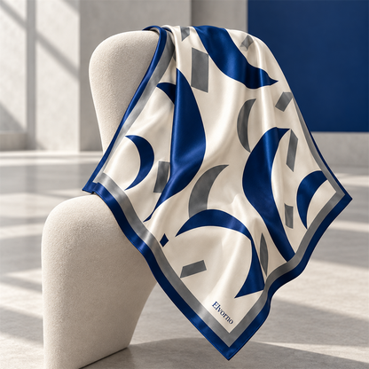 Elvorno Lunar Form Square Scarf - secondary product view